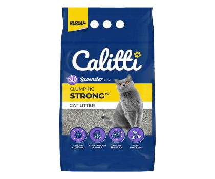 Kuweta i żwirek Calitti Strong Lavender żwirek beonitowy 10 l